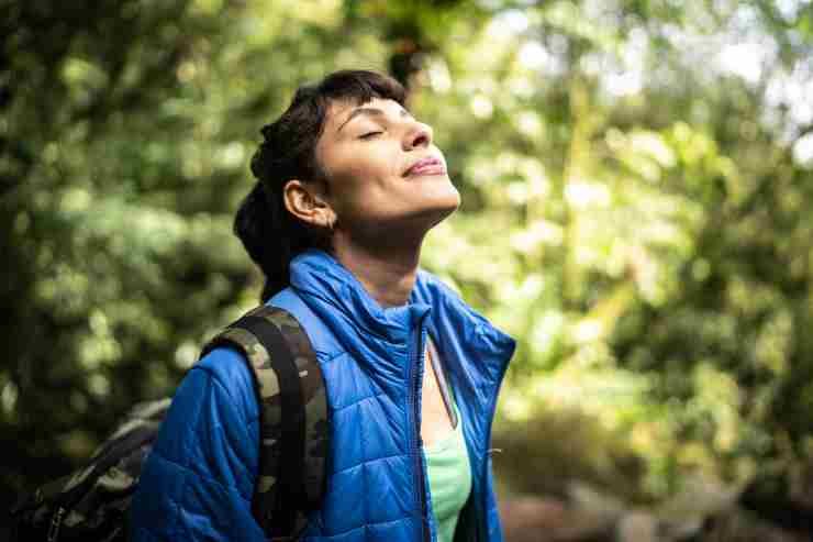 Turista nella natura